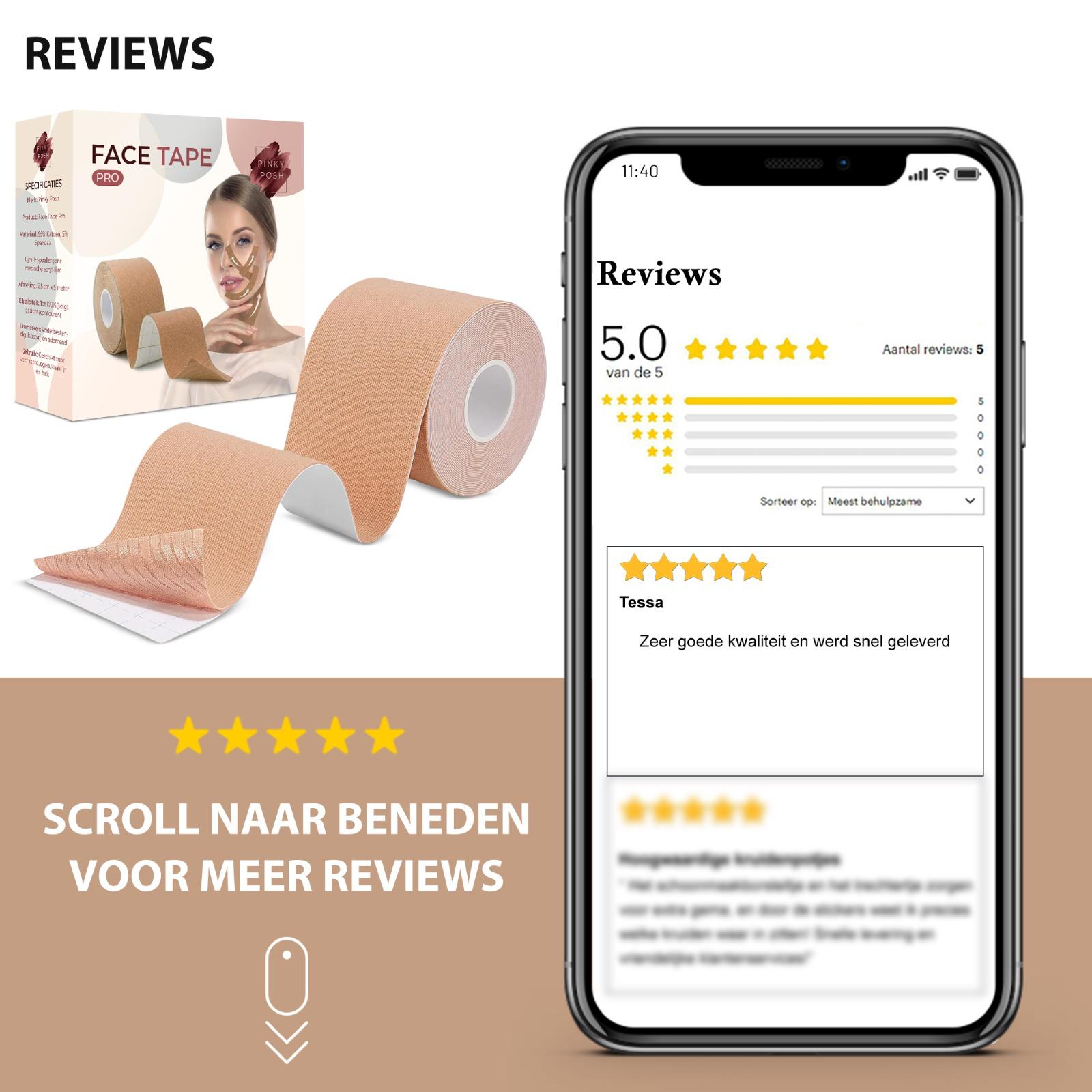 Pinky Posh® Face Taping