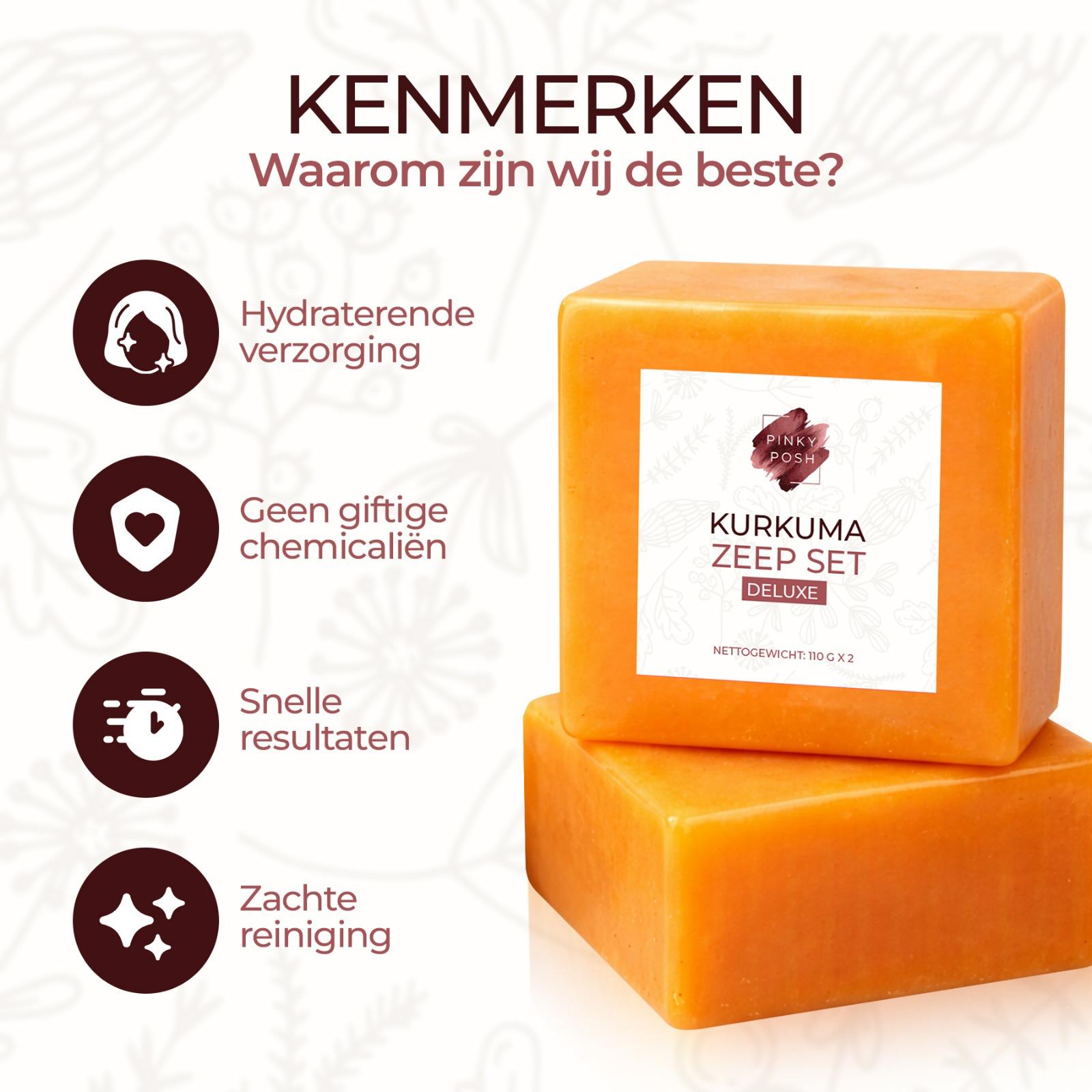 Pinky Posh® Kurkuma Zeep 2-Pack